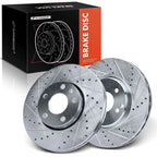 Front Side Drilled Brake Rotors for Mercedes-Benz C320 E320 E420 SLK300 (2001–2005)