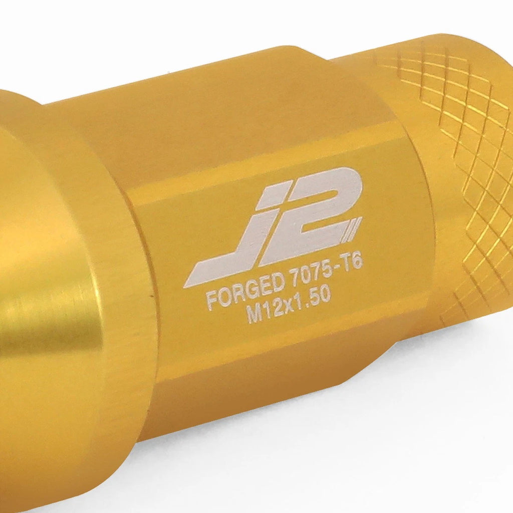 20Pcs J2 7075-T6 Forged Aluminum M12x1.5 Open-End Lug Nut Set for
