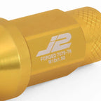 20Pcs J2 7075-T6 Forged Aluminum M12x1.5 Open-End Lug Nut Set for