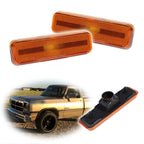 Set of 2 Side Marker Lights for Dodge Pickup Chrysler Plymouth Front Amber