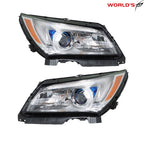 Set of 2 Projector Halogen Headlights with LED DRL for Buick LaCrosse (2014–2016)