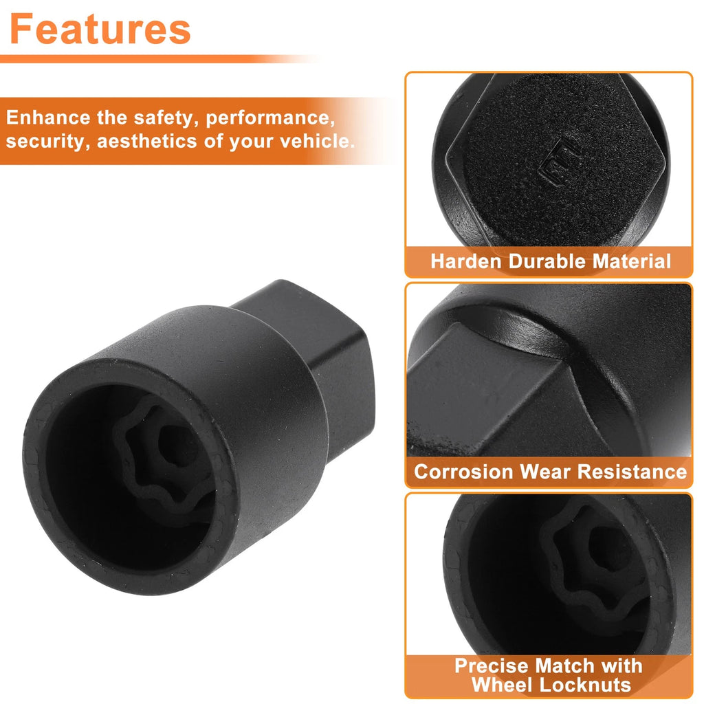 E Wheel Lock Lug Nut Key Socket Removal Tool for Toyota Lexus 