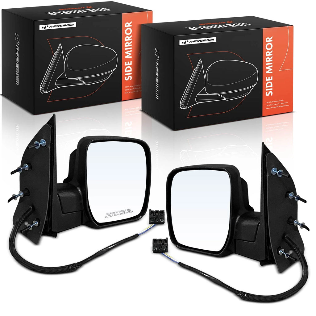 2X Power Mirrors with Power Fold for Ford E-150 E-250 Super Duty (2009)