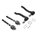 Set of 4 Inner & Outer Tie Rod Ends for Nissan Frontier Pathfinder (2005–2019)
