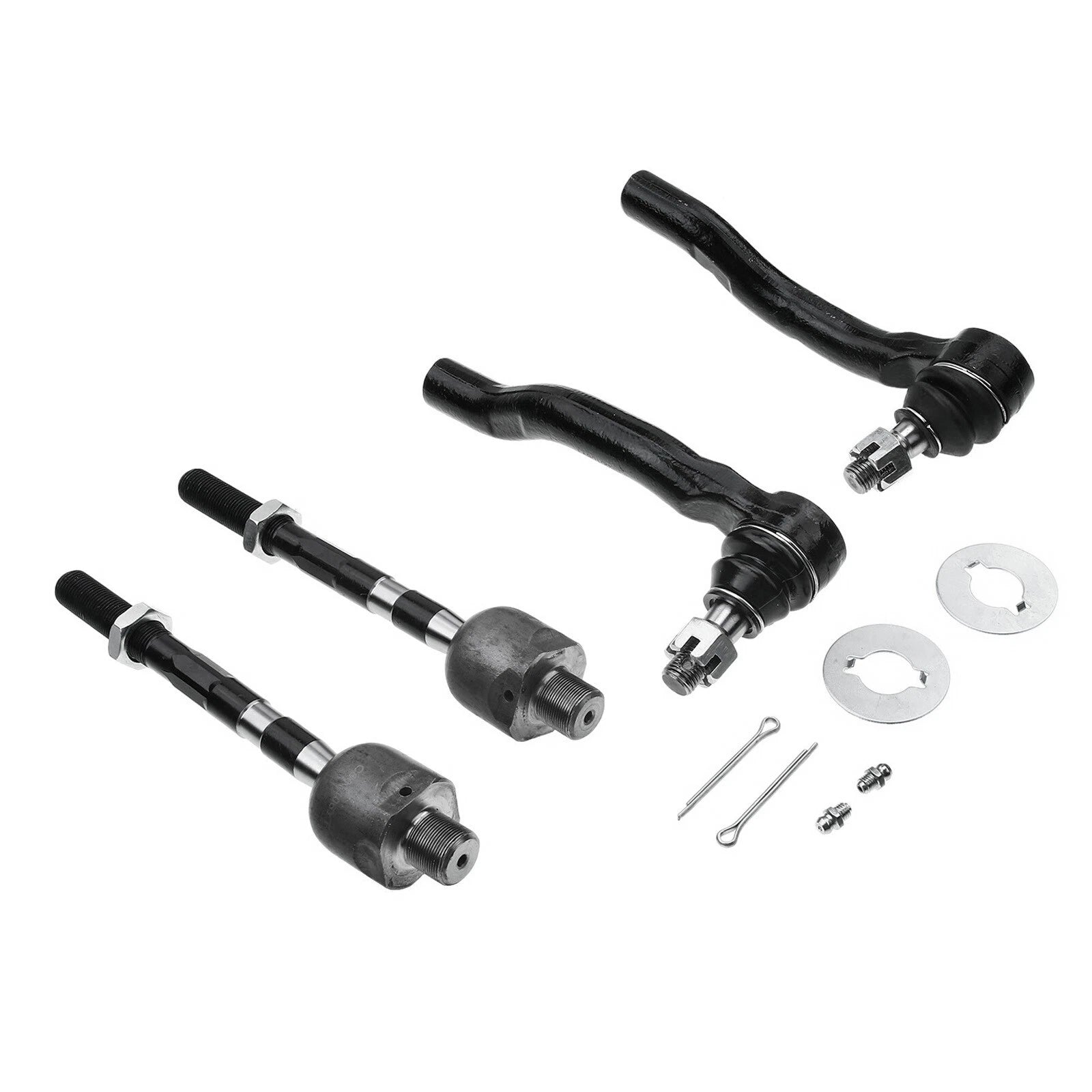 Set of 4 Inner & Outer Tie Rod Ends for Nissan Frontier Pathfinder (2005–2019)
