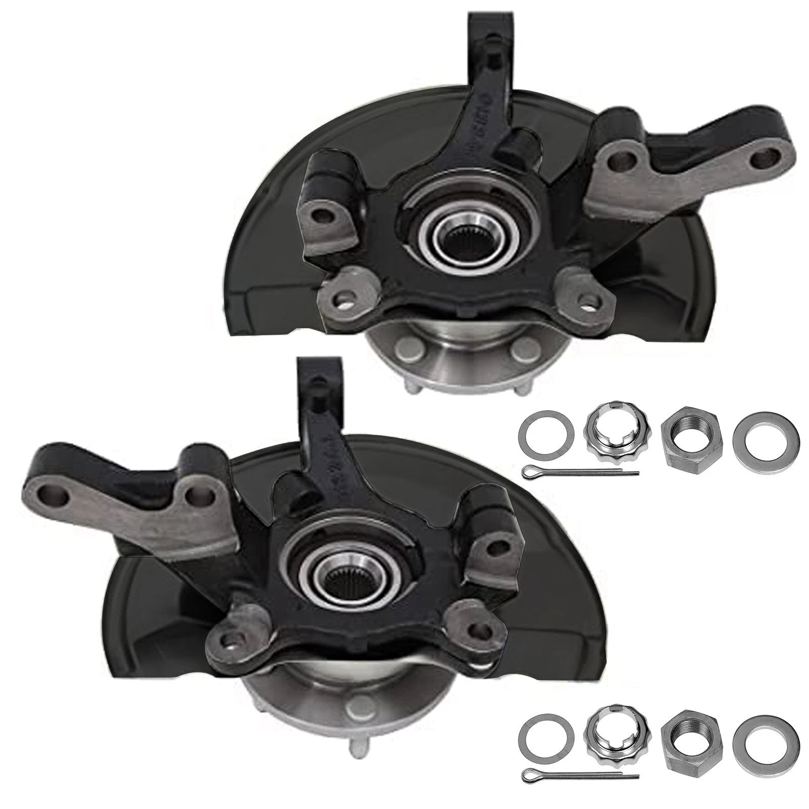 2X Wheel Hub & Steering Knuckles for Dodge Caliber Compass Patriot (2007–2017)