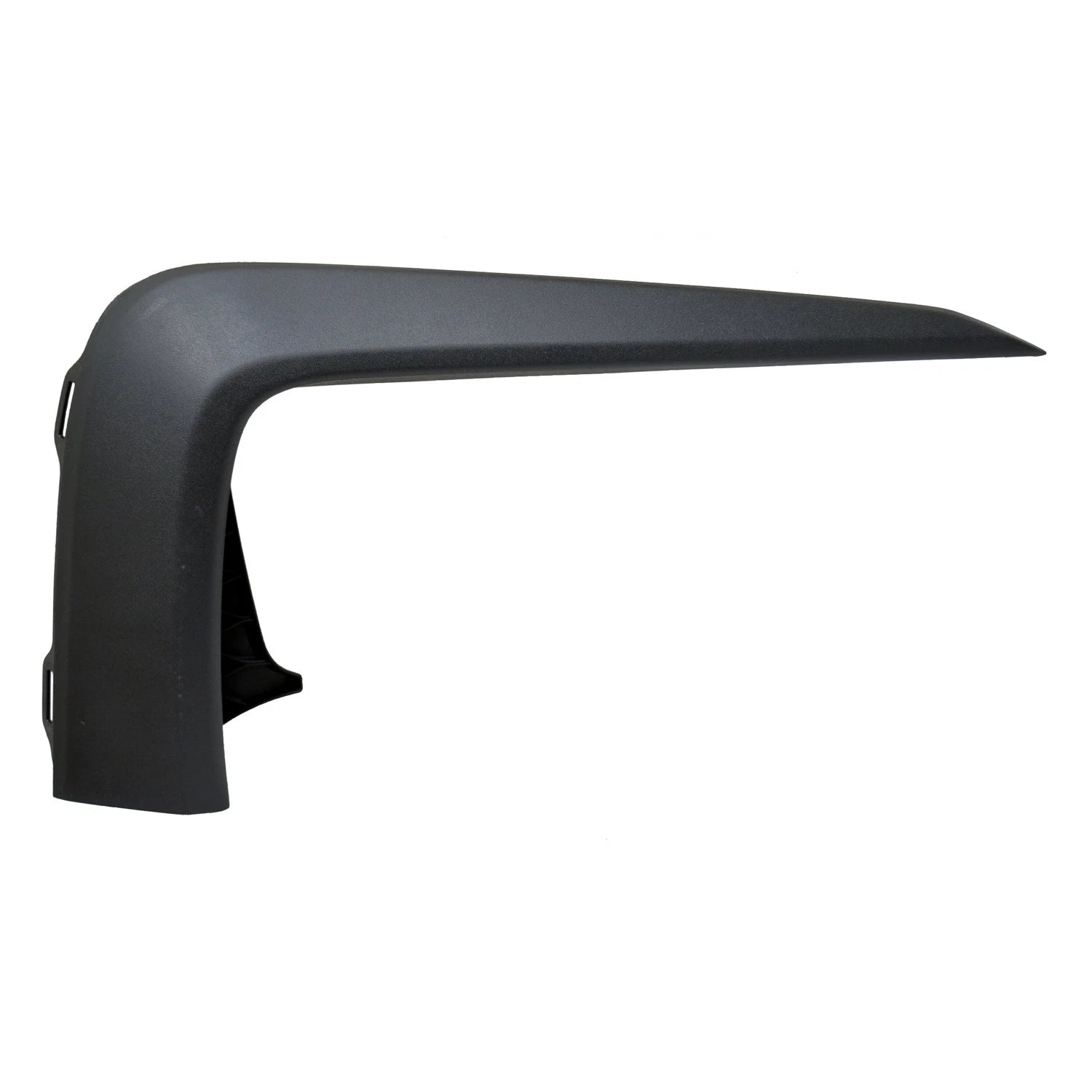 Replacement Black Textured Front Passenger Side Upper Bumper Cover Molding