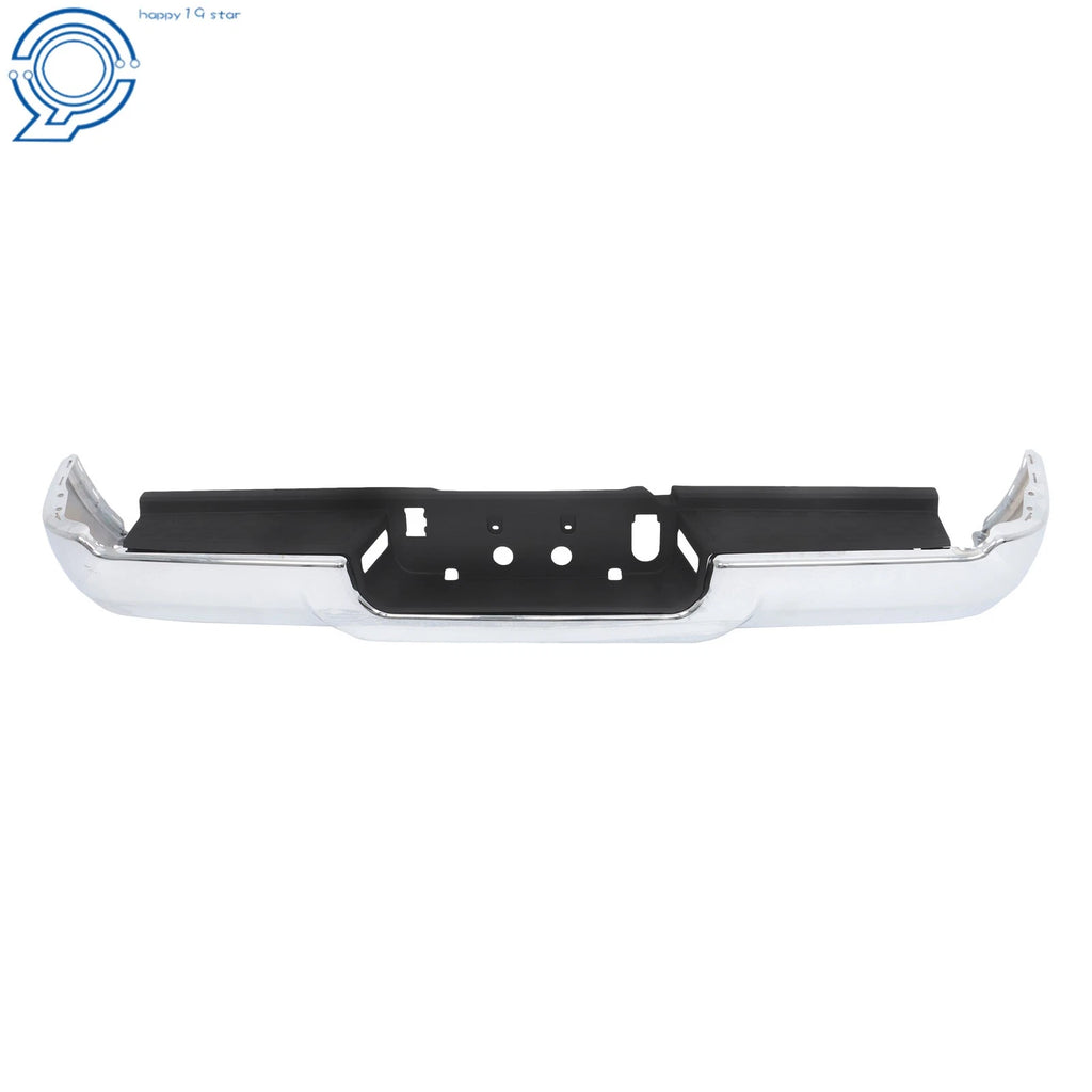 Set of 2 Steel Chrome Rear Bumper Face Bar and Step Pad for RAM 2500 3500 (2019–2024)