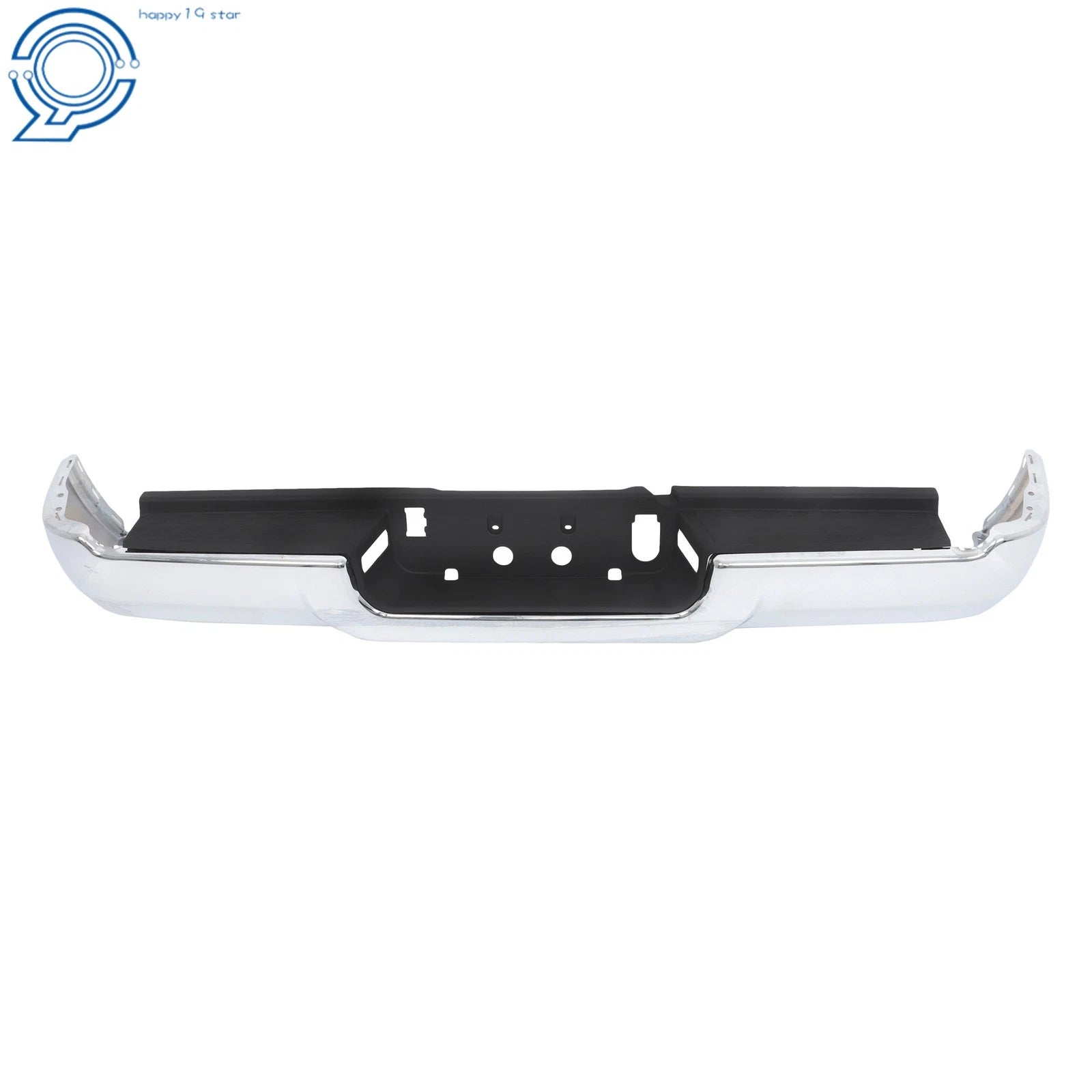 Set of 2 Steel Chrome Rear Bumper Face Bar and Step Pad for RAM 2500 3500 (2019–2024)