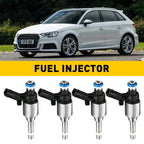 Set of 4 Fuel Injectors for VW Passat GTI Beetle Audi A3 A4 A5 A6 Q3 Q5 (2006–2018)