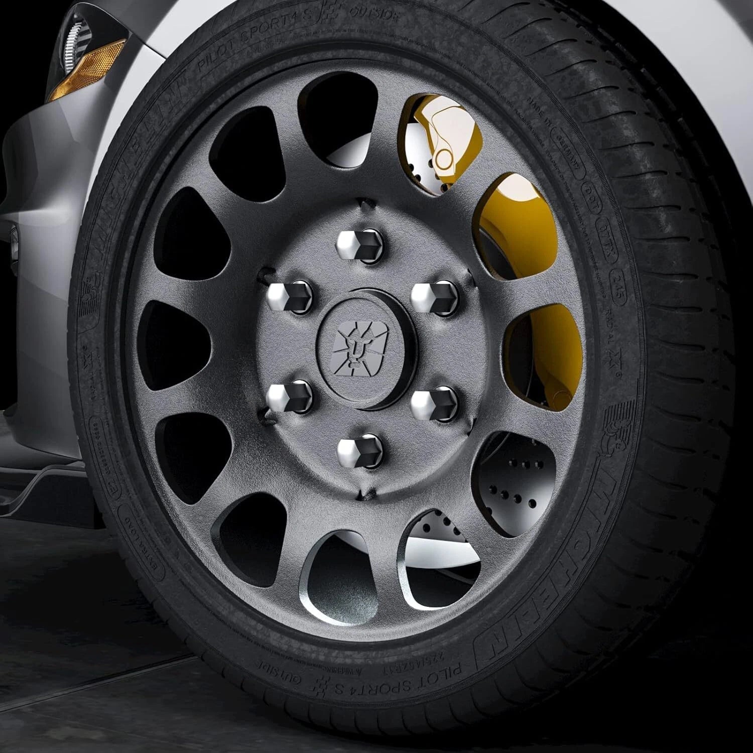 24-Pack Chrome Chevy Factory Lug Nuts for M14x1.5 Silverado (2019-2023)
