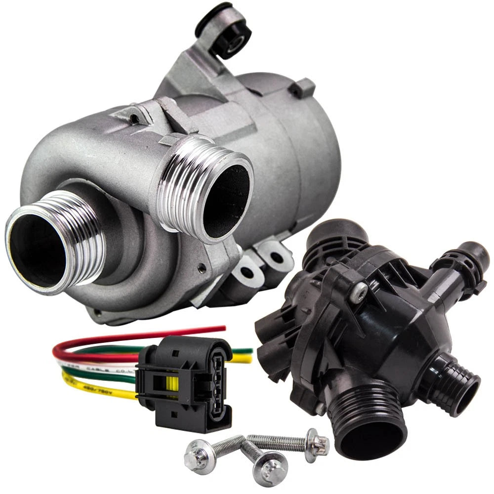 Water Pump & Thermostat Kit for BMW E60 E61 E70 E83 E90 E91 (2005–2013)