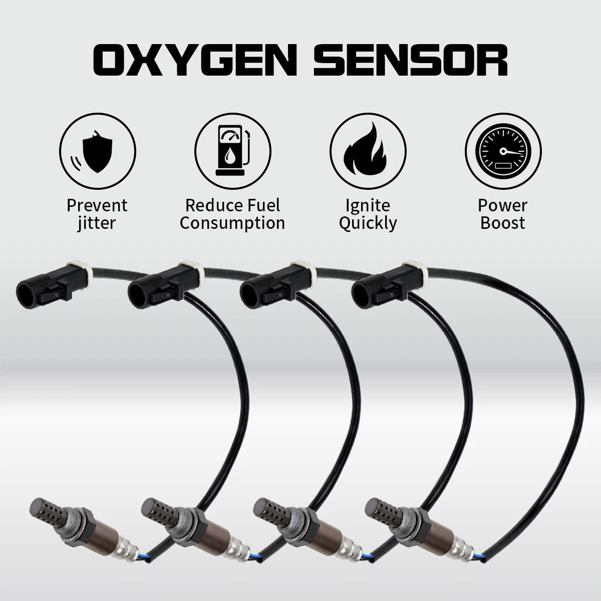 Set of 4 Oxygen O2 Sensors for Ford F150 Pickup (1997–2008)
