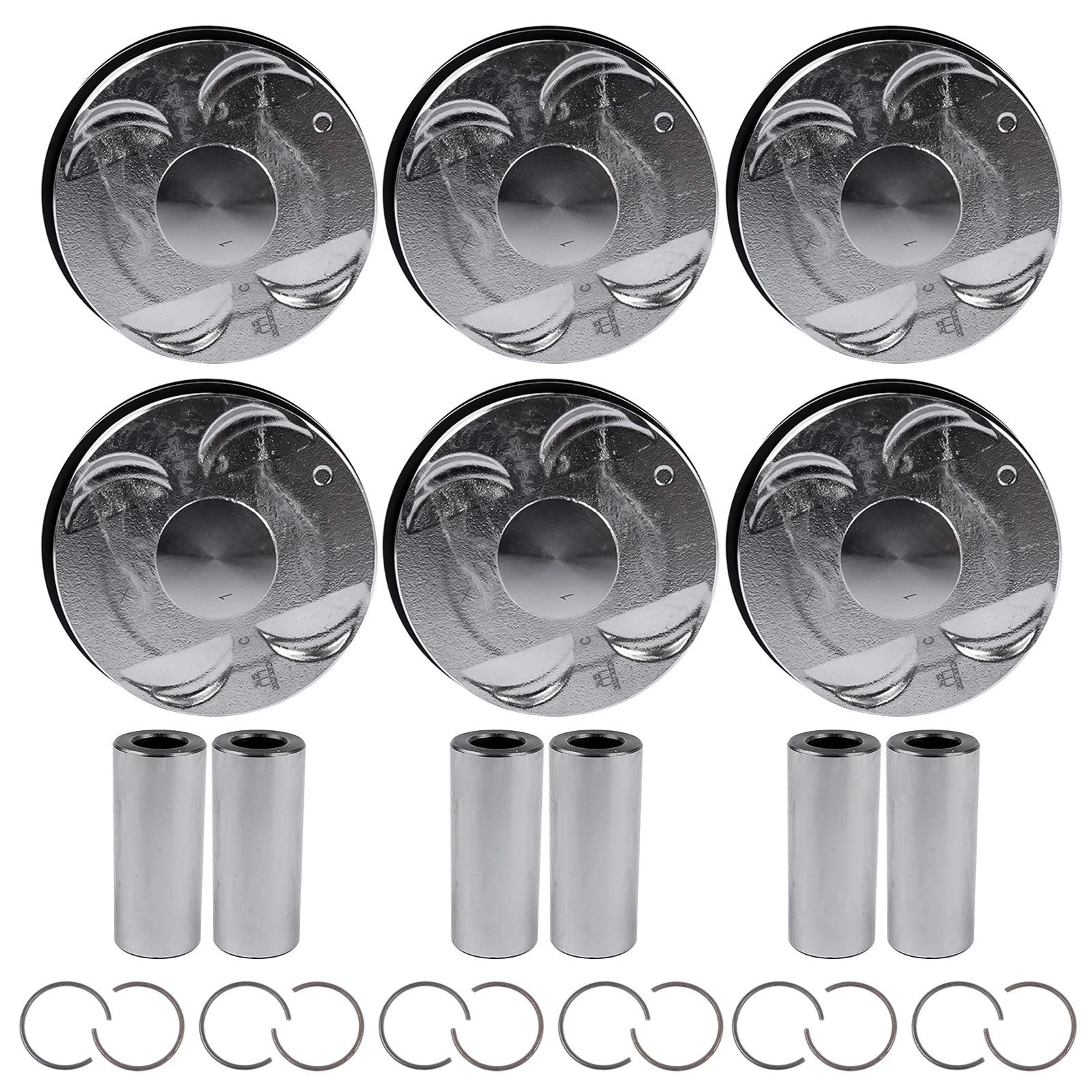 6Pc Pistons Kit for Jeep Ram 1500 3.6L V6 (2011-2018)