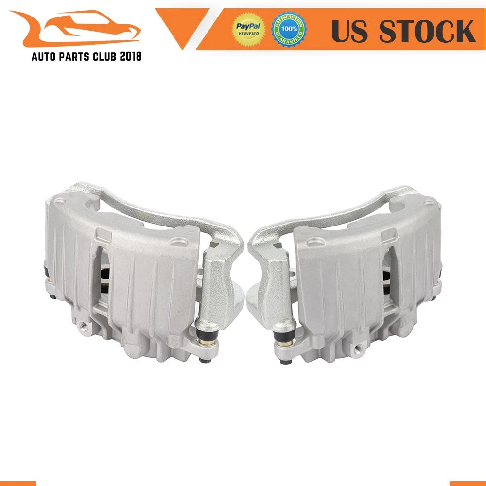 Brake Calipers w/ Bracket Kit Pair for Chevrolet Silverado 1500 (2001–2007)