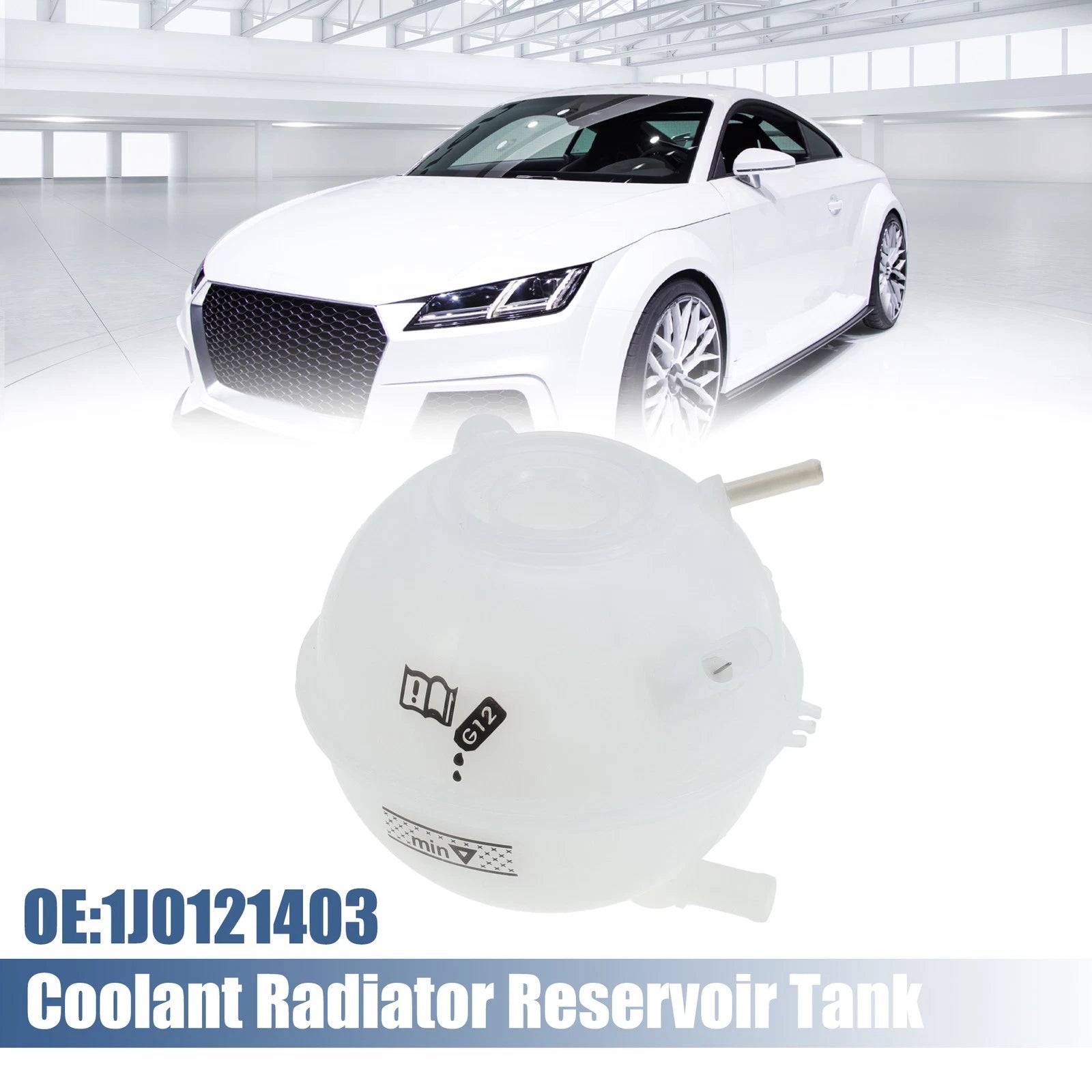 Coolant Radiator Reservoir Tank 1J0121403 w/ Sensor for Audi TT (2004–2006)