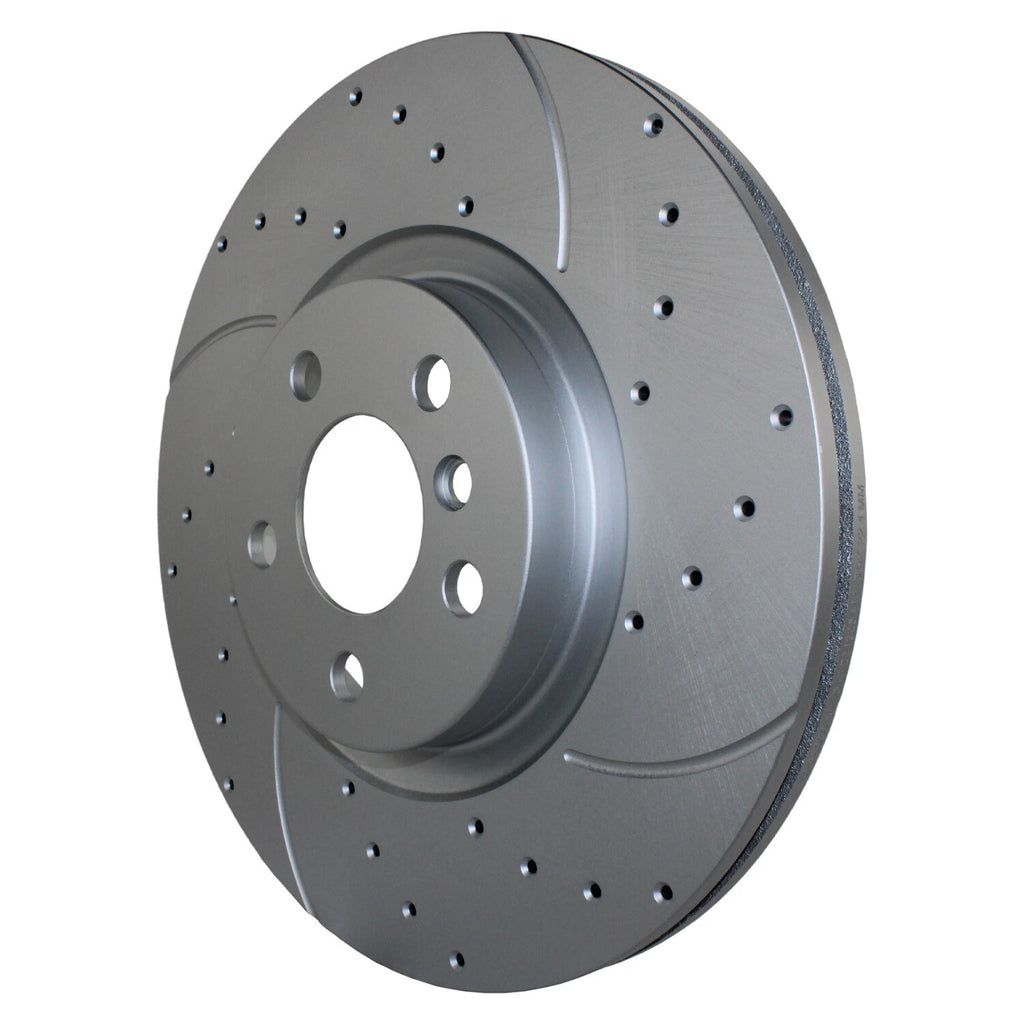 Set of 2 Front Drilled 300mm Brake Rotors for Mini F39 F48 F60