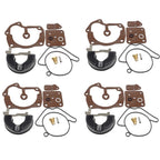 Set of 4 Carburetor Repair Kits for Johnson Evinrude V6 Looper (18-7248, 439079, 439078)
