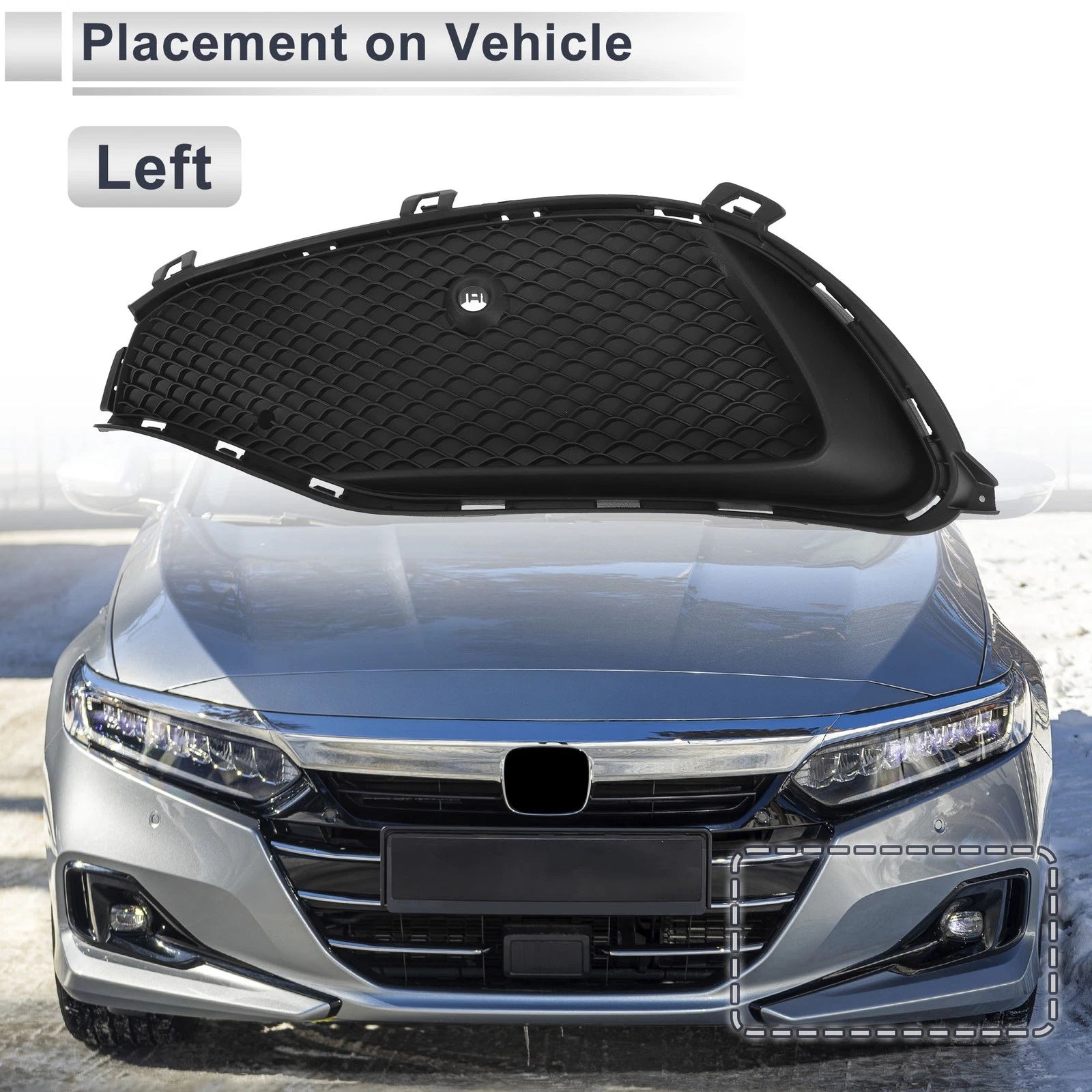 1 Pc Fog Light Grill for Mercedes Benz W117 (2016–2019) No. 1178857500