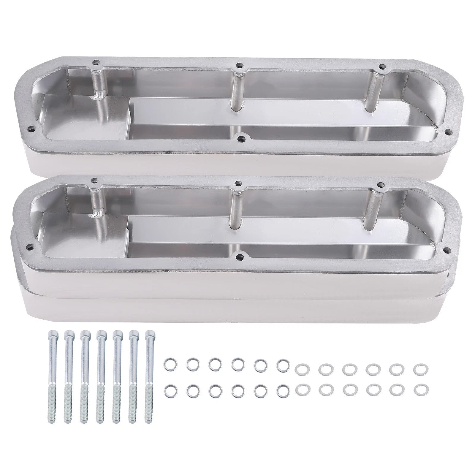2pc Polished Aluminum Valve for Ford 260 289 302 351W V8 (1962–1985)