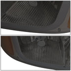 LED Tube Smoked/Amber Headlights for GMC Sierra (2001–2007)