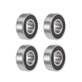 Set of 4 Deep Groove Ball Bearings 6202-2RS for Z2 15x35x11mm