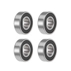 Set of 4 Deep Groove Ball Bearings 6202-2RS for Z2 15x35x11mm