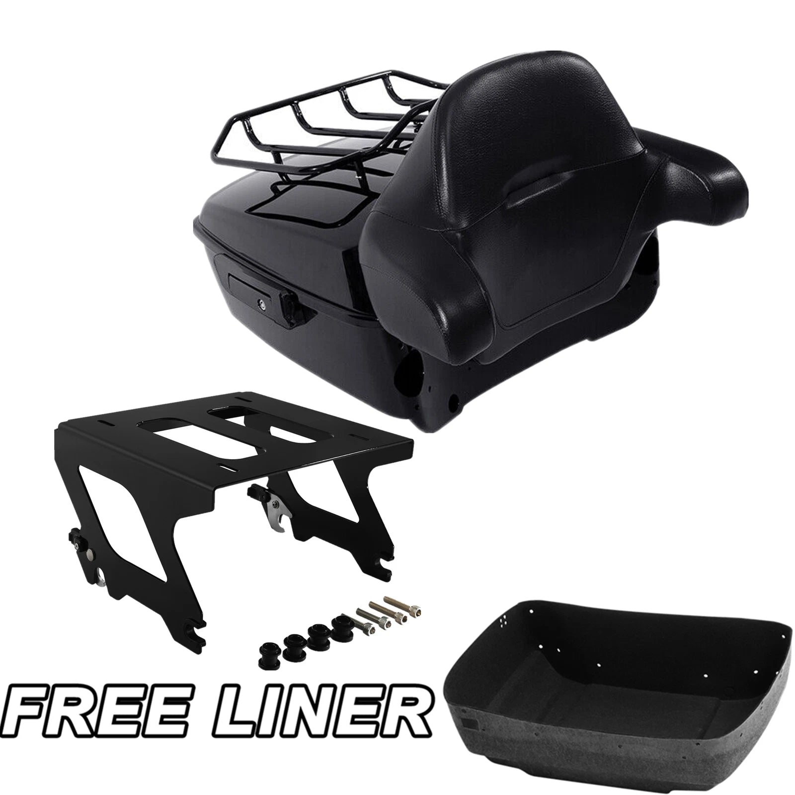 King Trunk Pad Solo Mount Rack for Harley Low Rider S FXLRS (2020–2025)