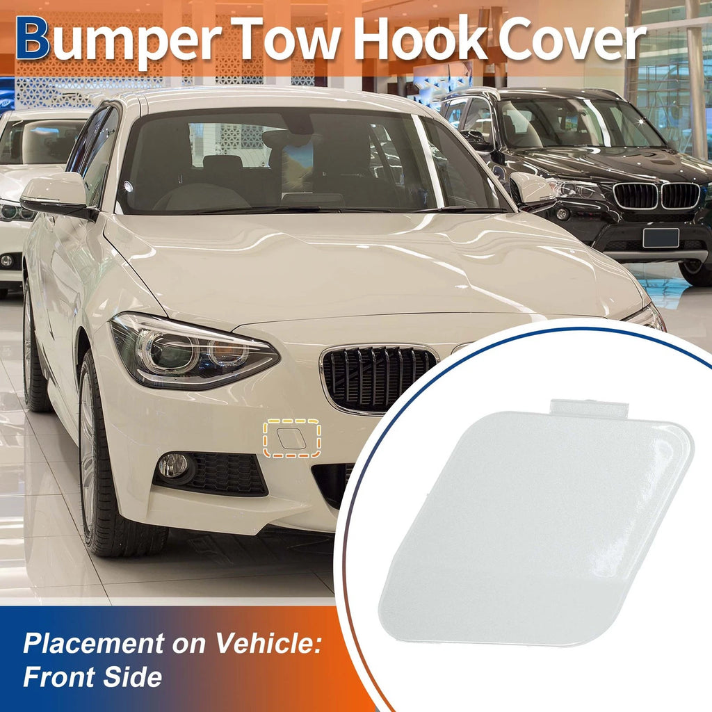 Tow Hook Cover for BMW 114i (2012–2014) No. 51118053828 Mineral White