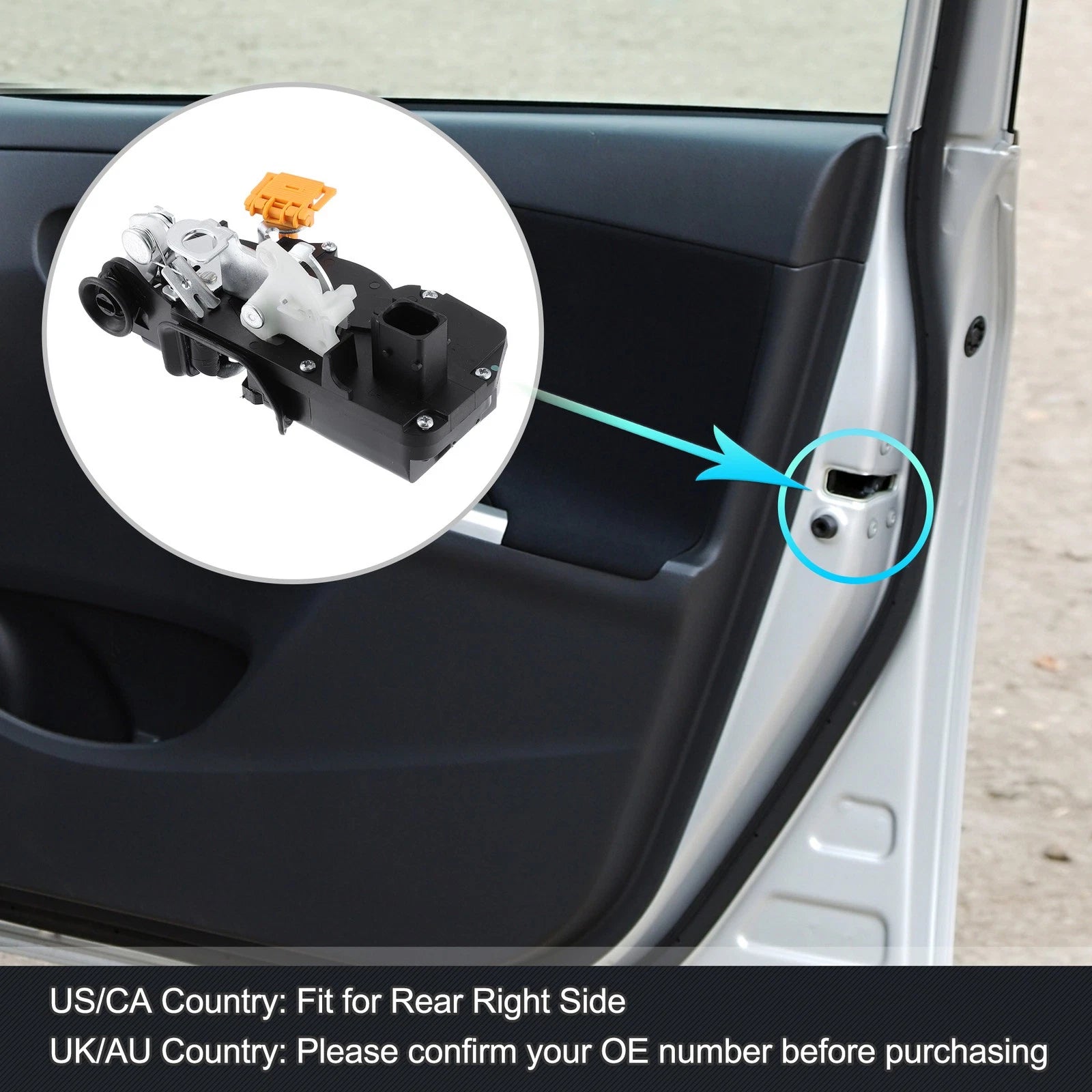 Power Door Lock Actuator Motor Rear Right for Buick Lucerne (2006–2011) 931 317 20790498