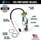 Fuel Pump +AN Hanger for Chevy C10 (1975–1986) F90000267 TCD470 525LPH