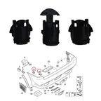 Rear Bumper Sensor Bracket for BMW X5 E53 (1999–2006) 51128408389 391 392