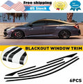Set of 6 Blackout Window Trim Stickers for Honda Civic Sedan (2016–2021)