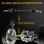 Front Left Drive CV Joint Axle Shaft for Can-Am Defender HD10 HD8 (2016–2019)