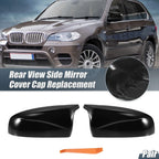 Rearview Mirror Cover Gloss Black for BMW X5 X6 (2008-2013)