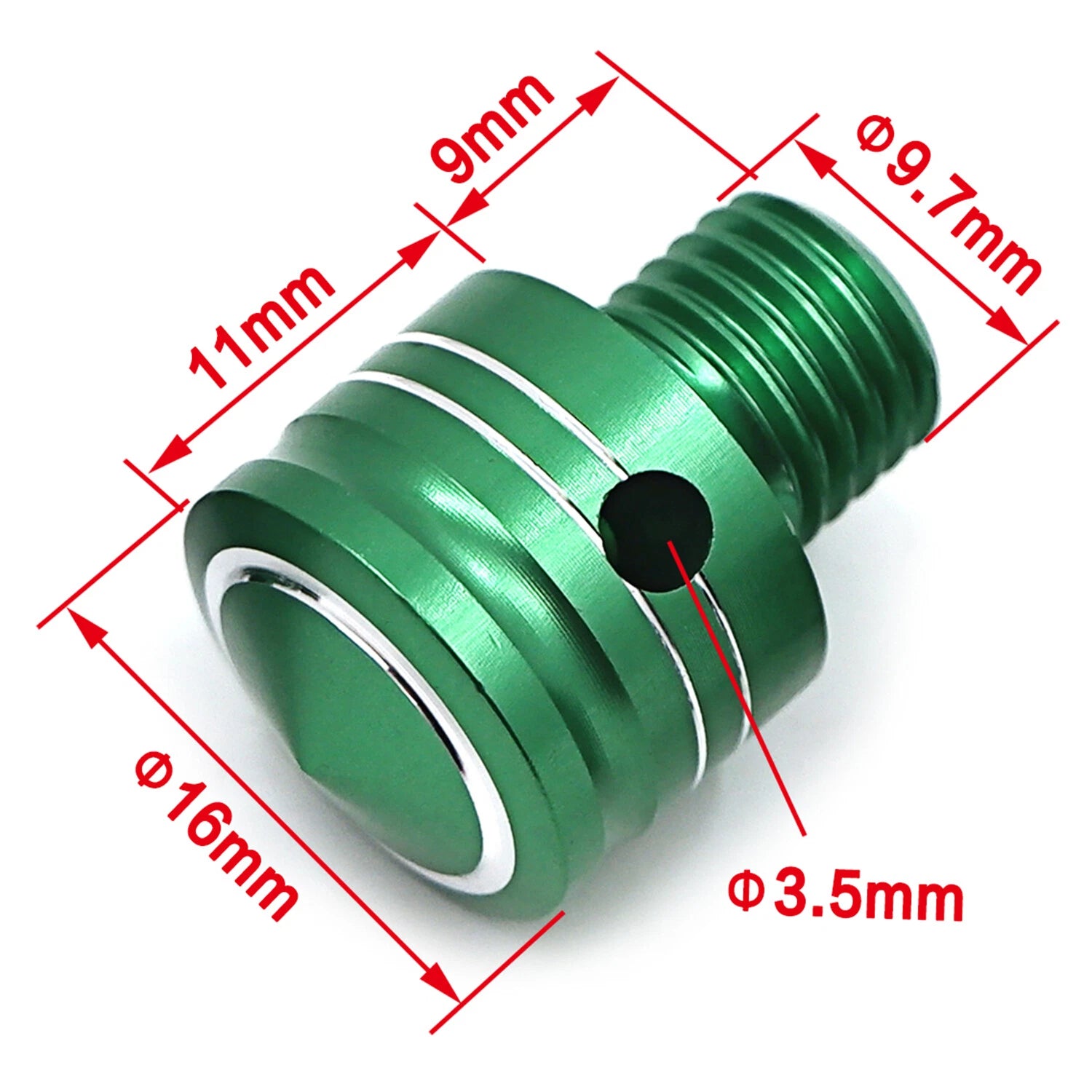 Motorcycle Rearview Mirror Thread Adapter Conversion Screw for