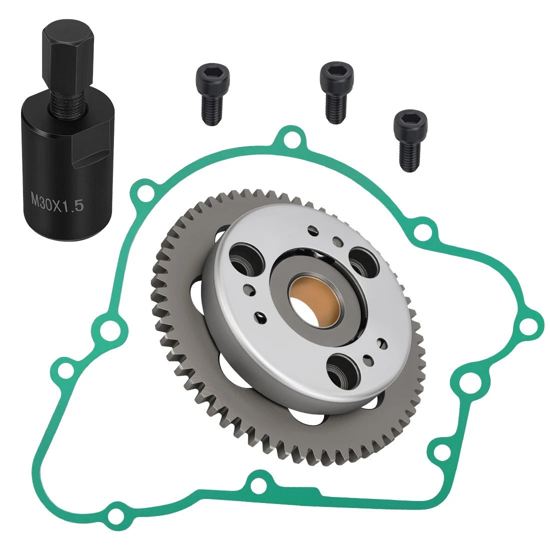 Starter Clutch Idler Gear Gasket Kit for Kawasaki Bayou 220 250 (1990–2004)
