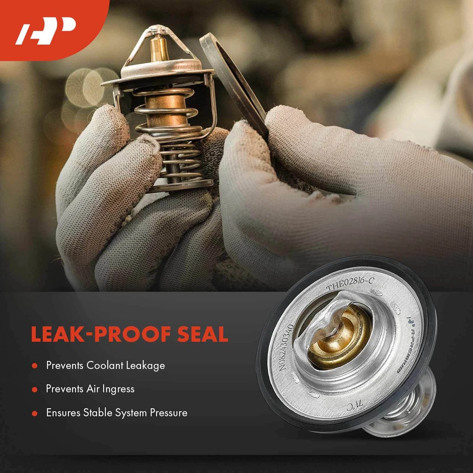 Engine Coolant Thermostat for Chevrolet, VW, Nissan, Toyota, Dodge, Jeep