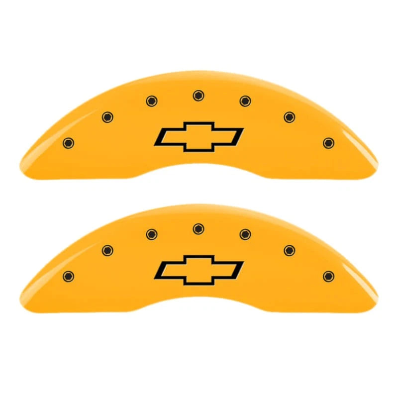Caliper Covers Set of 4 Engraved Bowtie for 20-24 Chevy Silverado 3500