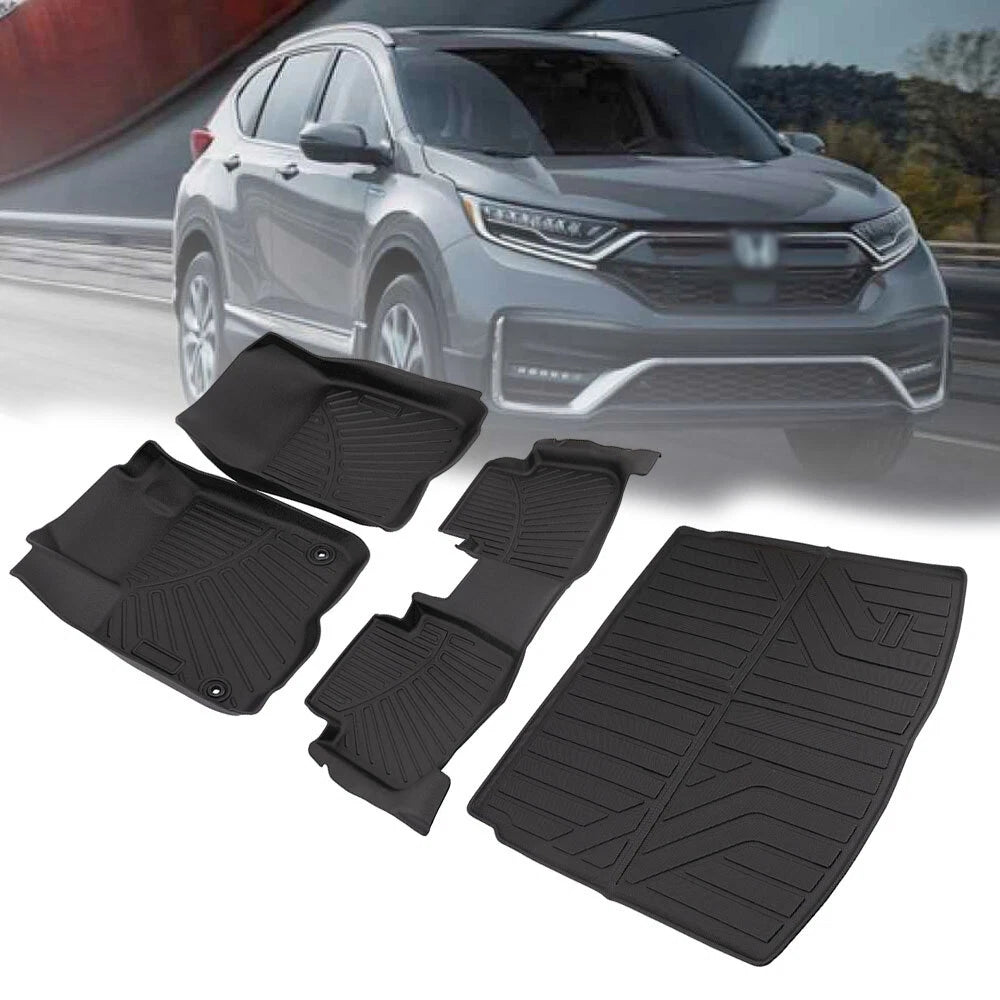 Set of 3D Floor Mats & Cargo Liner for Honda CR-V CRV Hybrid (2023–2025)