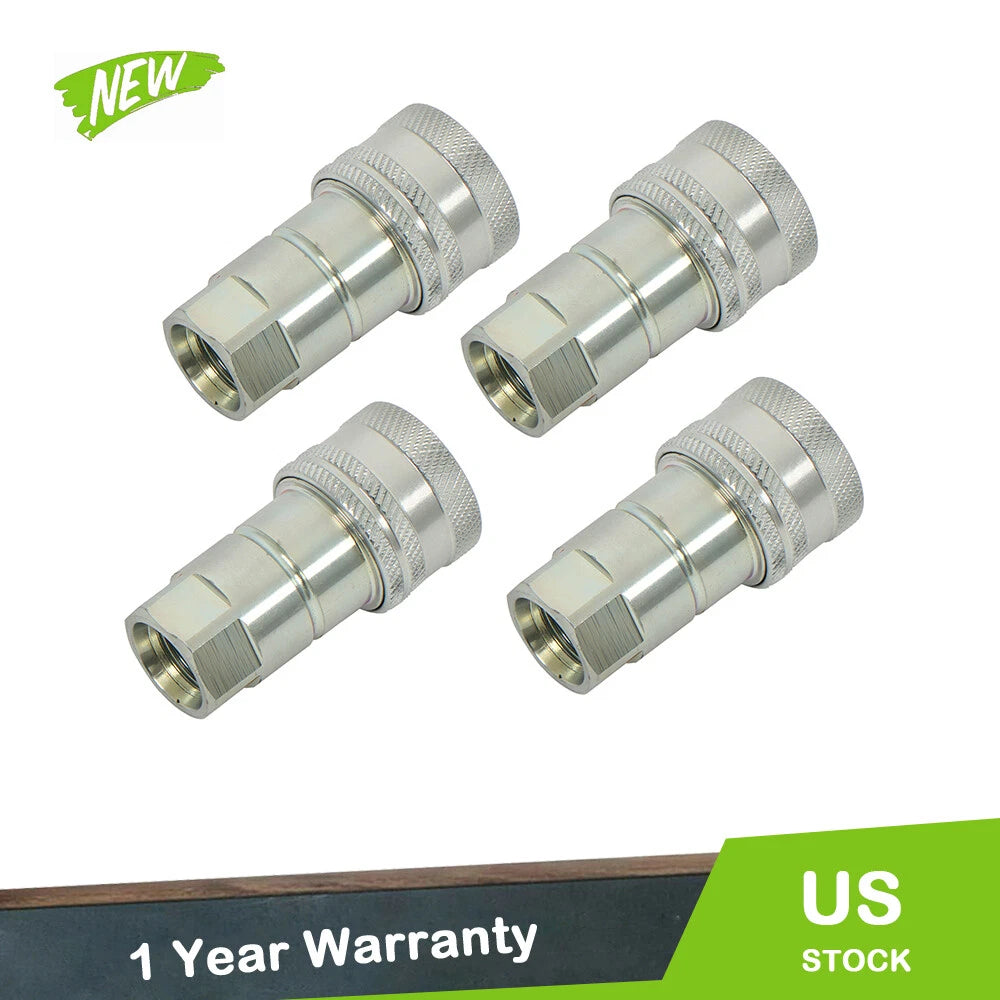 Set of 4 Hydraulic Quick Couplers for John Deere 1023 1025