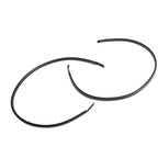 2X Rubber Roof Drip Molding Weatherstrip Trim Kit for Toyota Corolla (2003–2008)