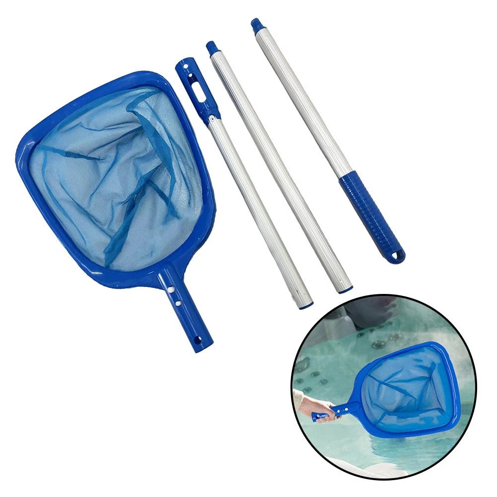 Pool Skimmer Net with Telescopic Rod for Cleaning Debris