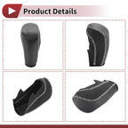 1 Pc Gear Shift Knob Cover for Ford Fiesta (2009–2012) Black Beige Faux Leather