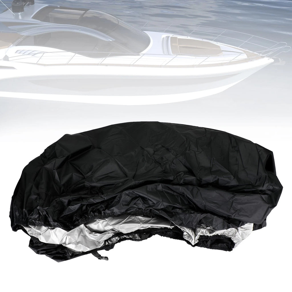 Heavy Duty Waterproof Boat Cover for 14-16 Ft Fishing Ski Bass (14-16)