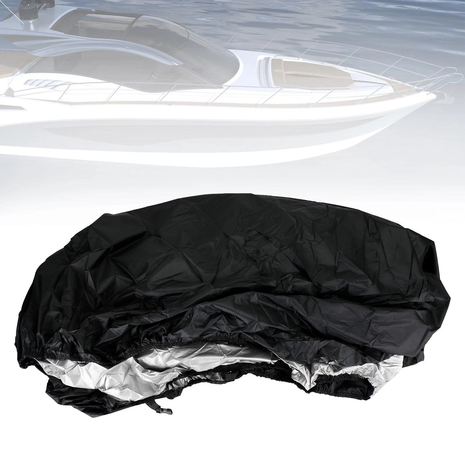 Heavy Duty Waterproof Boat Cover for 14-16 Ft Fishing Ski Bass (14-16)