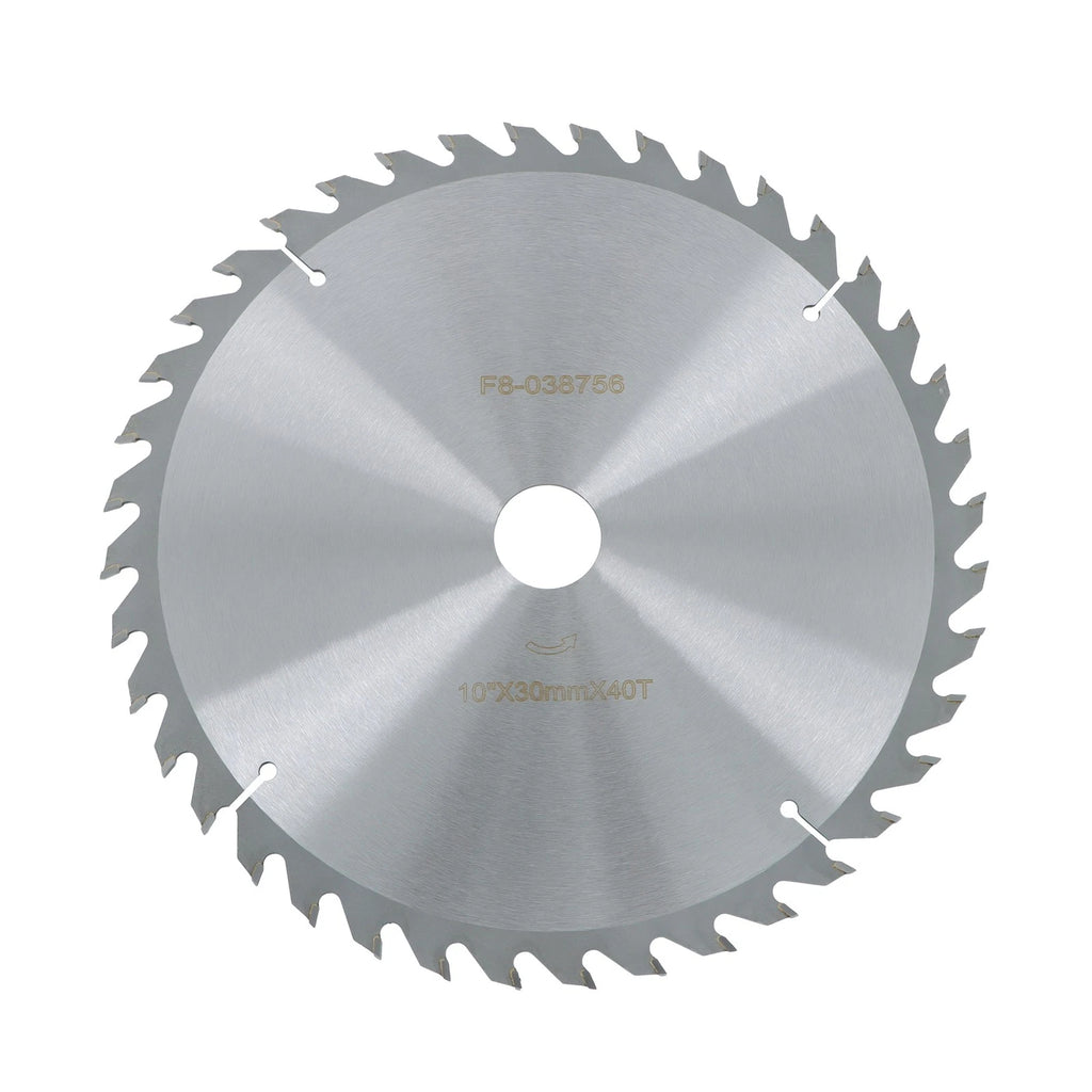 10" Carbide Tipped Circular Saw Blade for Wood & Metal Cutting (Silver)