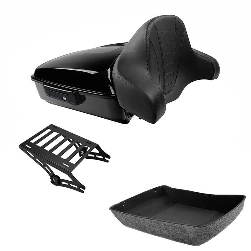 Chopped Trunk Backrest Mount Rack for Harley Road Electra Street Glide (2014–2026)