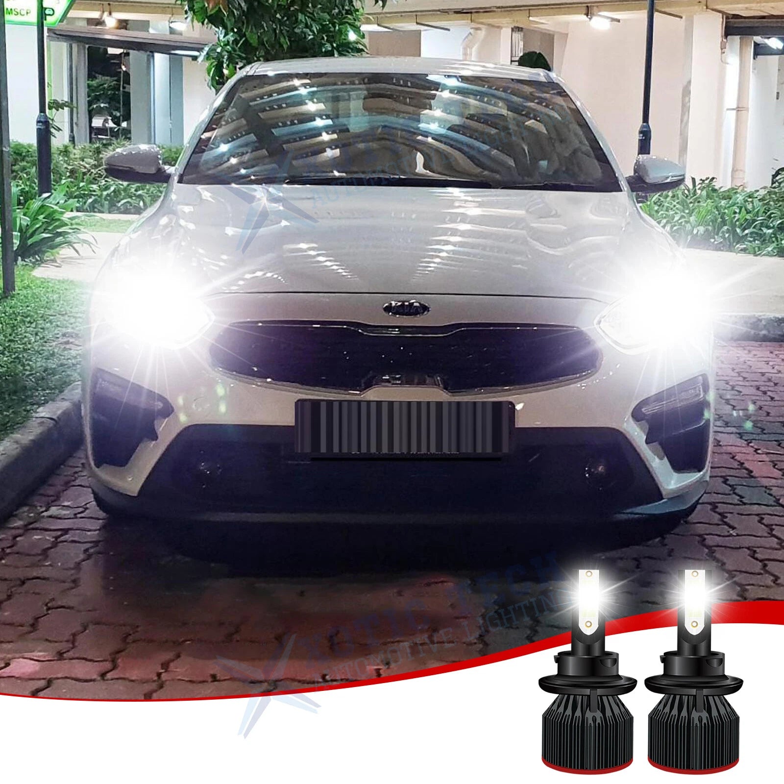 2Pcs H13 9008 LED Headlight Bulb Conversion Kit for High/Low Beam (2017–2024)
