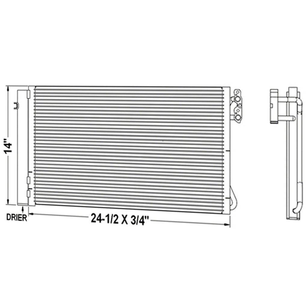 Replacement A/C Condenser for Chevrolet Cruze (2016–2019)